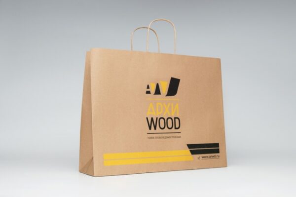 Бумажные пакеты с логотипом (WOOD)