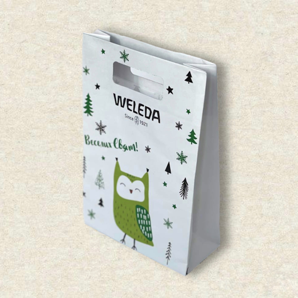 Изготовление бумажных пакетов на заказ (WELEDA)